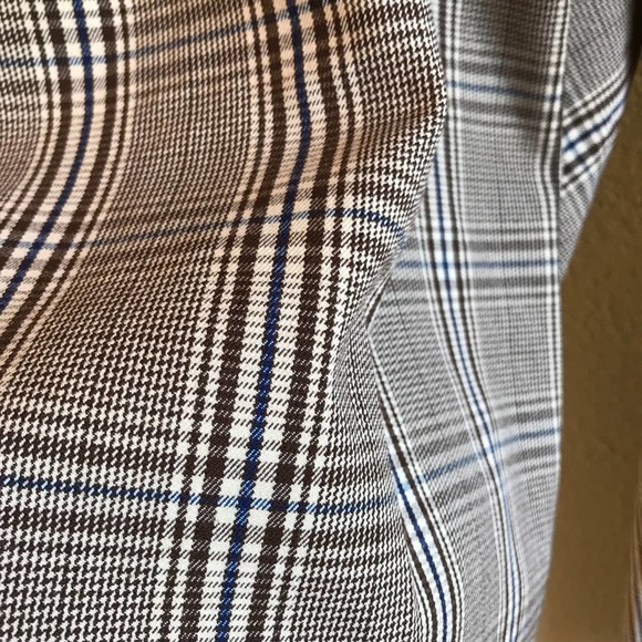 Ava & Viv Brown Plaid Mid-Rise Stretch Ankle Pants NWT 24W - Picture 5 of 8